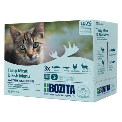 Bozita bitar i såspåsar 12 x 85 g