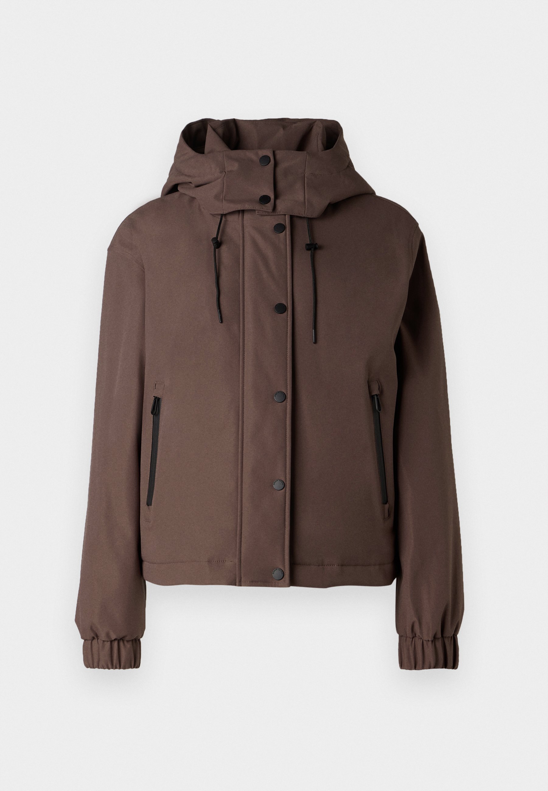 Veste d'hiver matelassée en denim TOM TAILOR - Veste d'hiver - marron chocolat doux