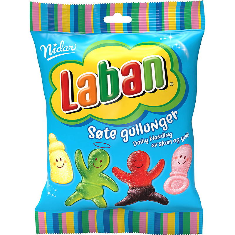 Nidar Laban Søte Gylne Kyllinger 200 g