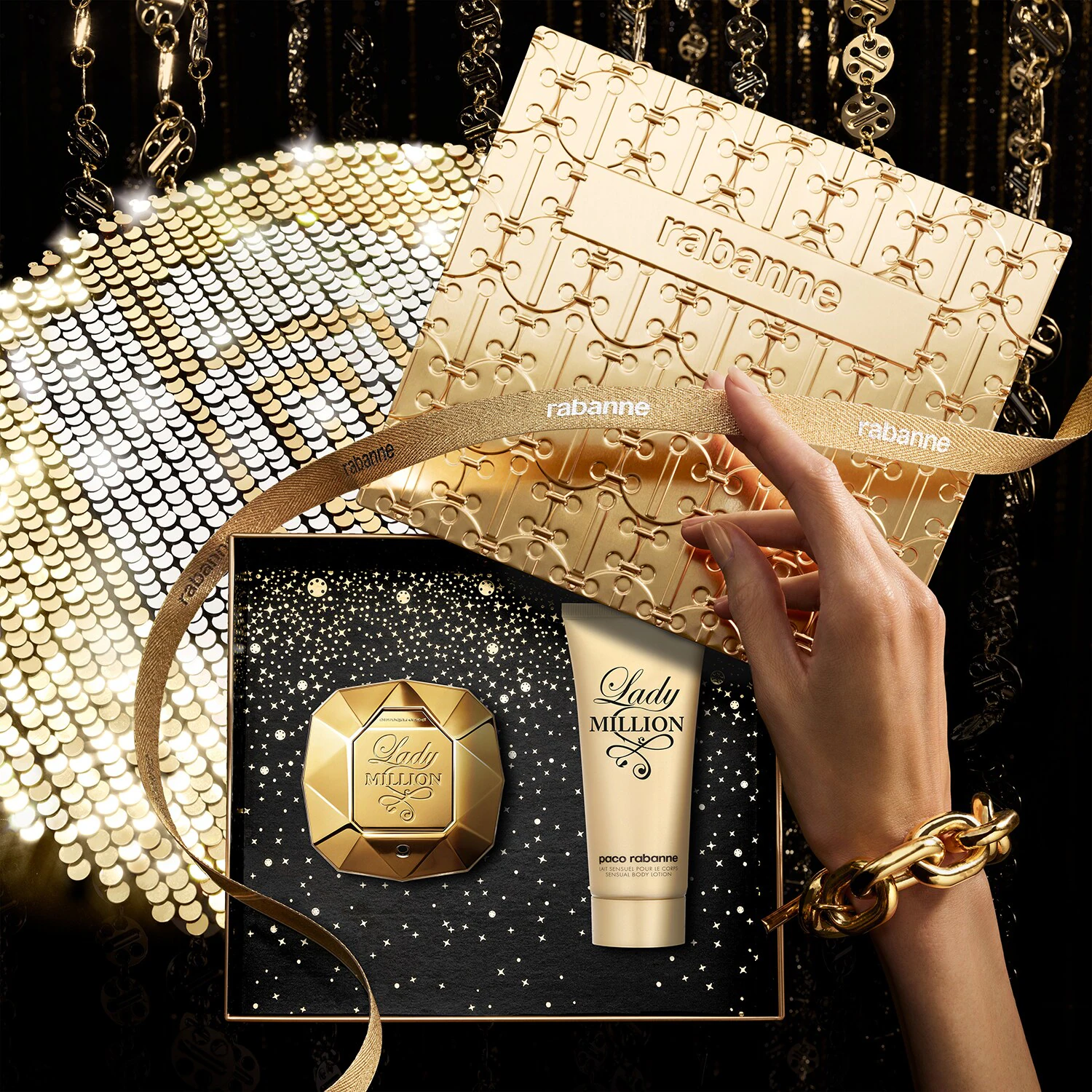 Set cutie Rabanne Lady Million - Apă de parfum și loțiune de corp