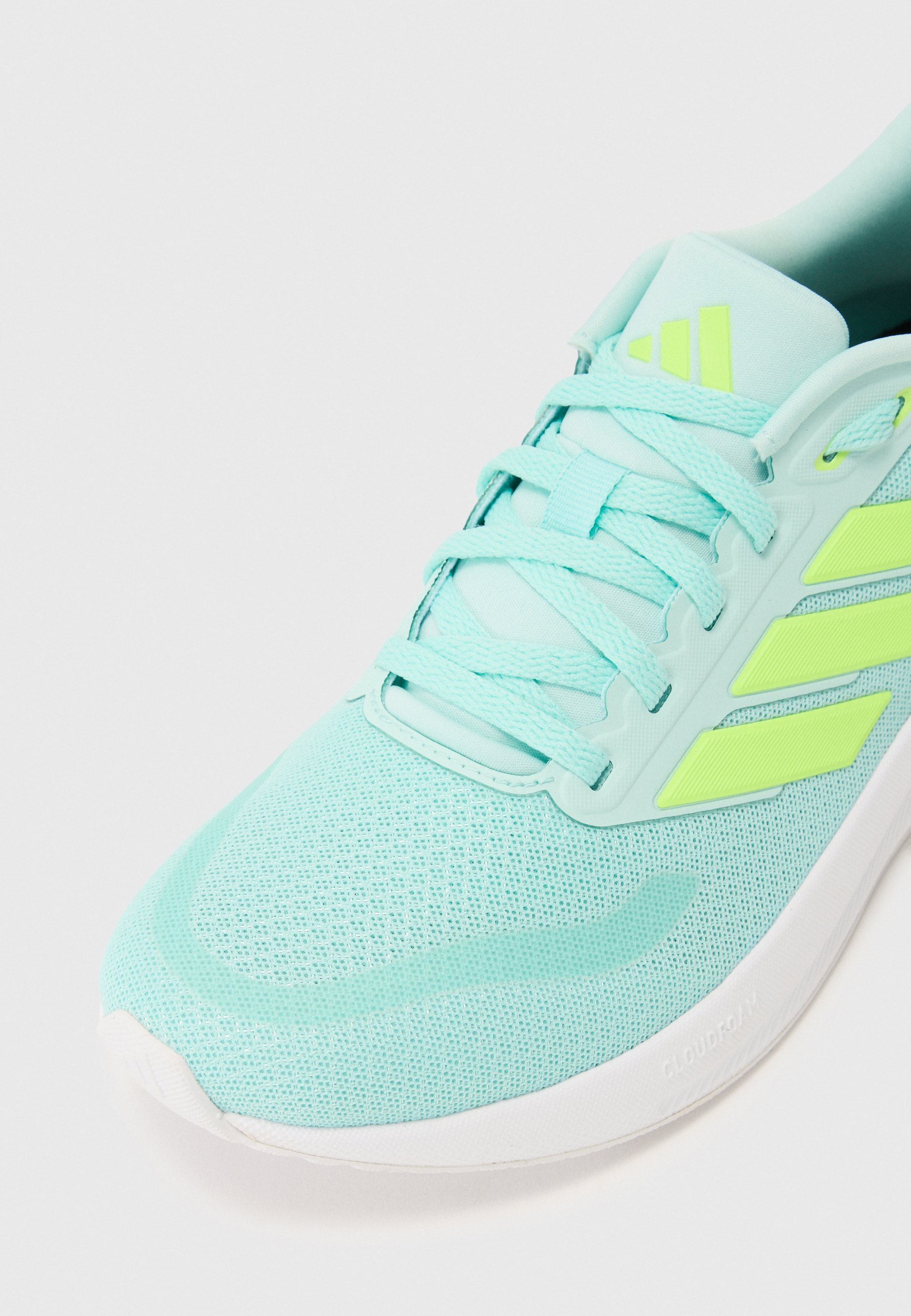 adidas Performance RUNFALCON - Hardloopschoenen voor op de weg - semi flash aqua/lucid lemon/core black