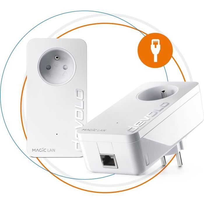 DEVOLO Magic 1 LAN - Starterkit - 2 Powerline-adapters - 1200 Mbps