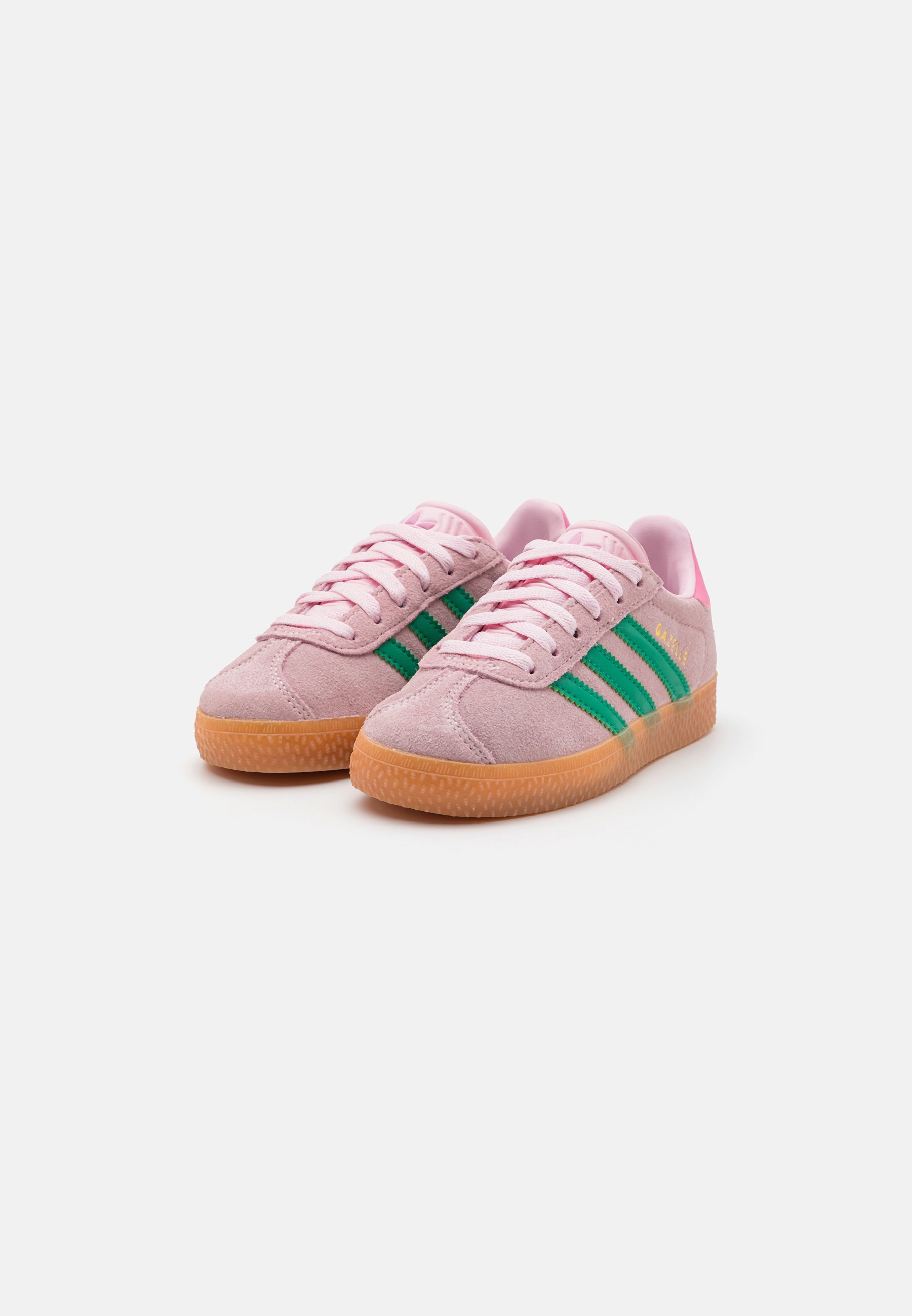 adidas Originals GAZELLE ENFANTS - Baskets - rose clair/vert court/rose bonheur