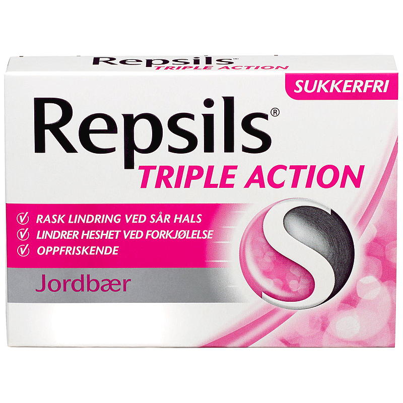 Repsils Repsils Jordbær, 24 tabletter