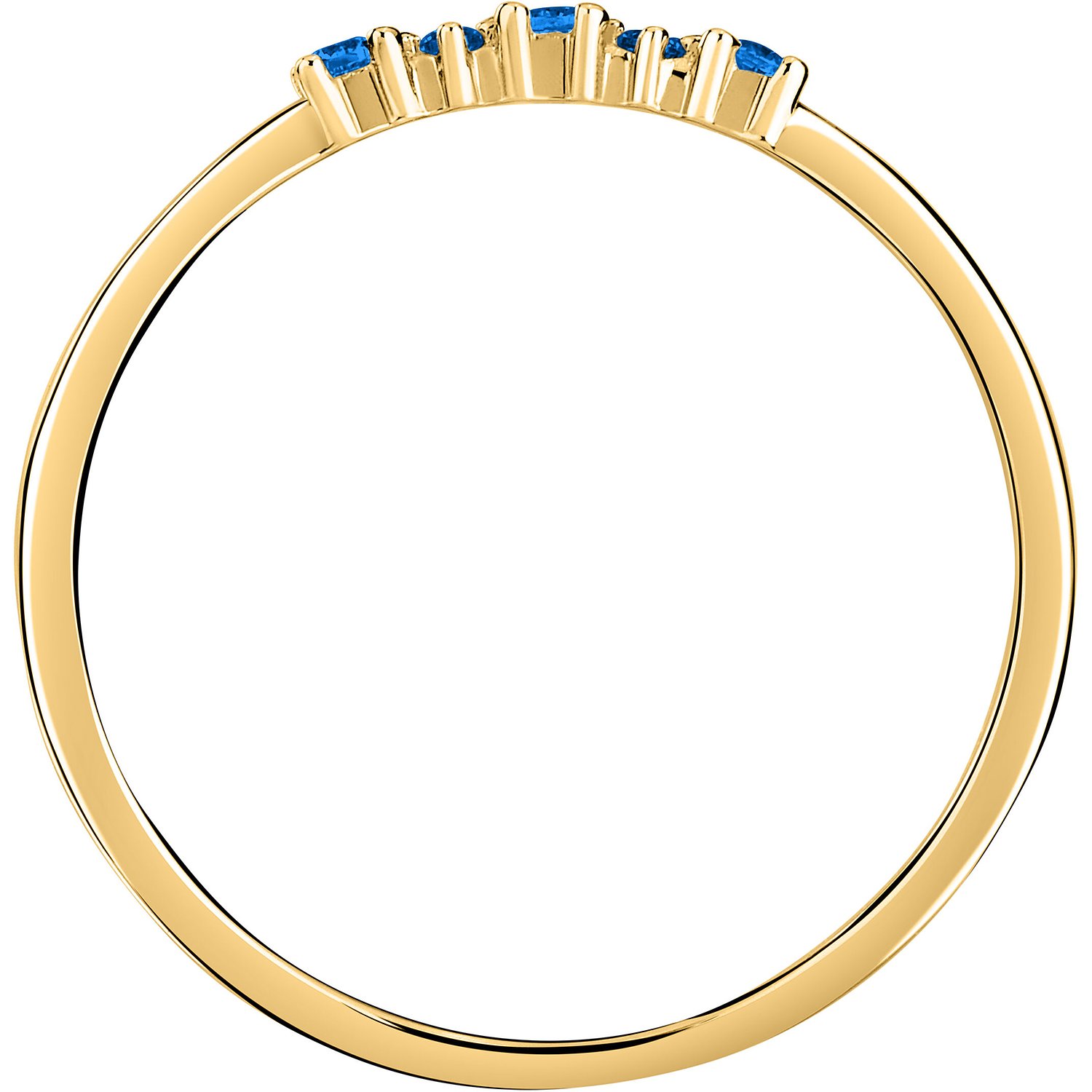 Live Diamond Bagues bleu, or jaune
