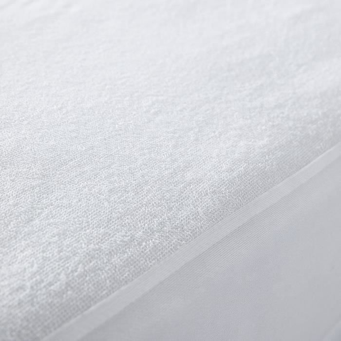 Protège matelas imperméable - TODAY - Essential - 140x190 cm - Blanc - Synthétique