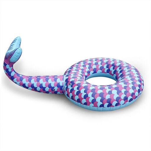Tapis de bain gonflable en forme de queue de sirène