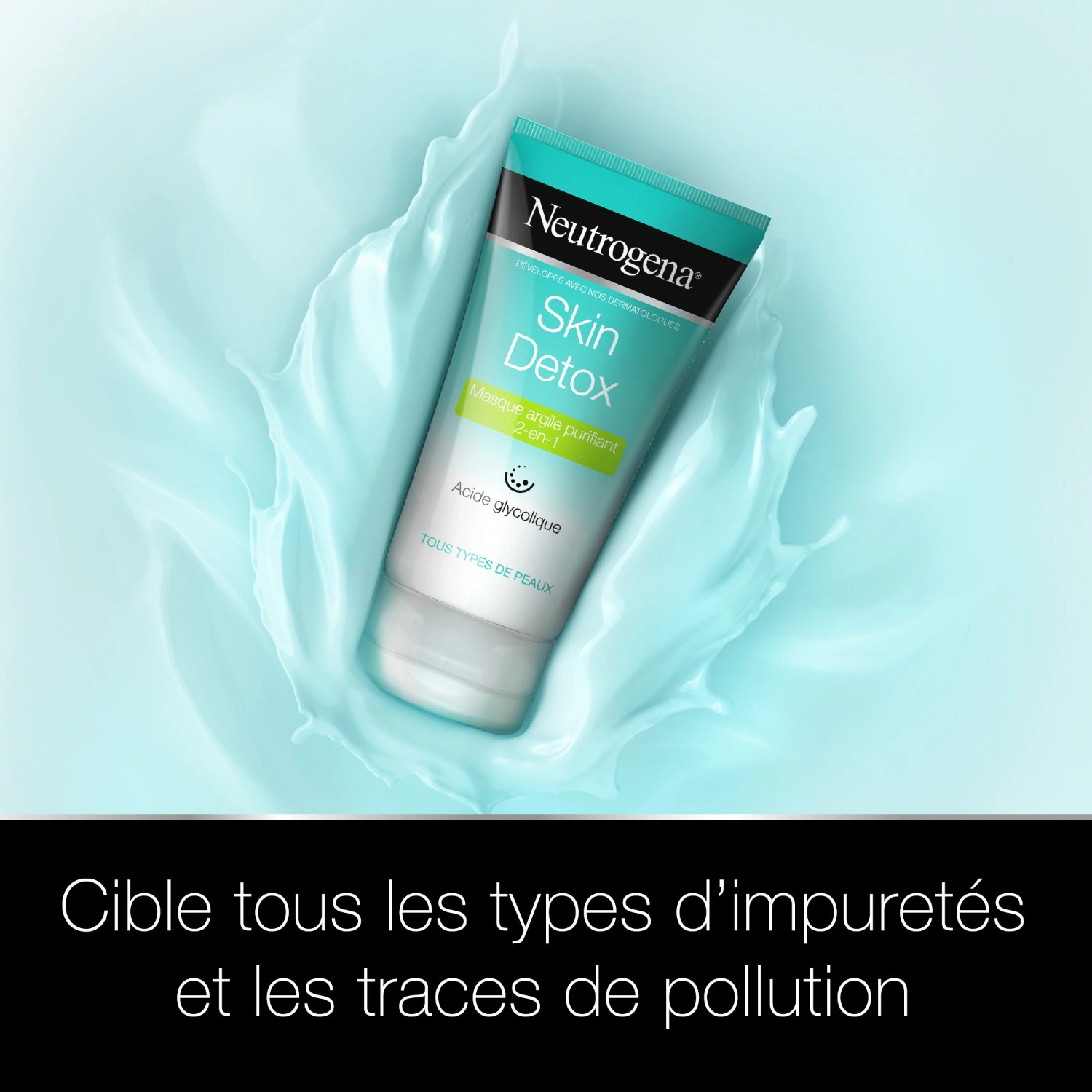Neutrogena Skin Detox MasqueArgile Purifiant 2-en-1