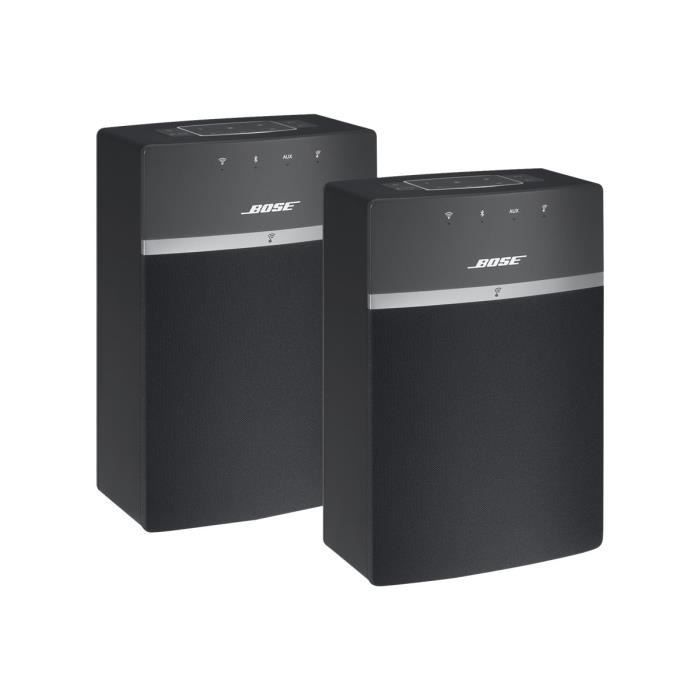 Bose SoundTouch 10 x 2 Wireless Starter Pack Bluetooth and Wi-Fi Wireless Speakers, Black