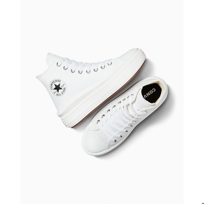 Sneakers Converse Chuck Taylor All Star Move Hi, bianche, unisex