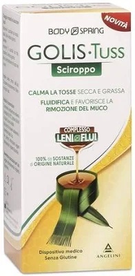 BODY SPRING Body Spring Golis Tuss siroop 150 ml Voedingssupplement tegen droge en slijmerige hoest