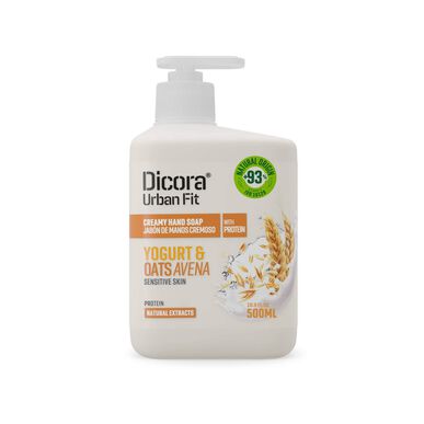 Jabón líquido cremoso para manos Dicora Yogur y avena 500 ml 500 ml