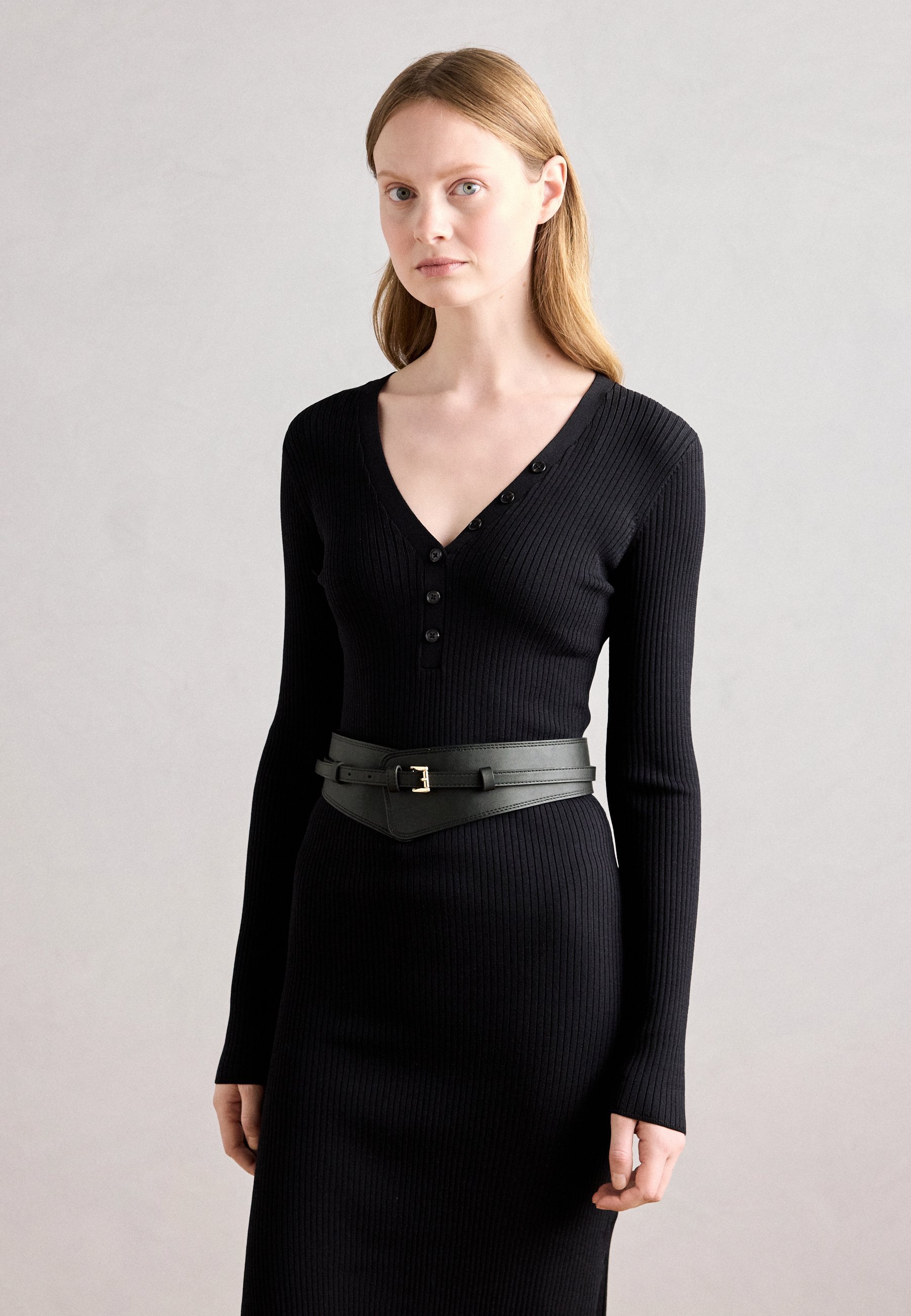 Anna Field LEATHER - Pasek w talii - czarny