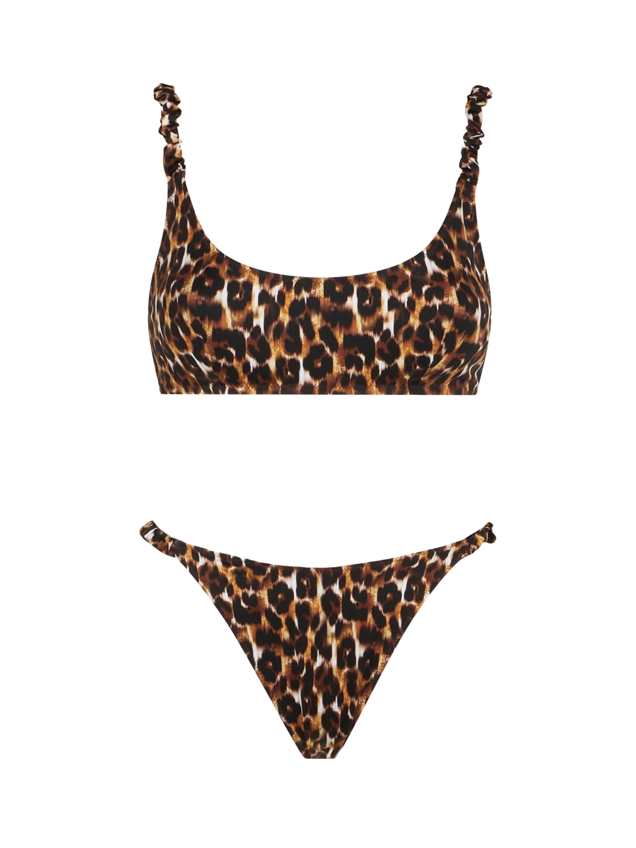 Dames bralette bikini met luipaardprint
