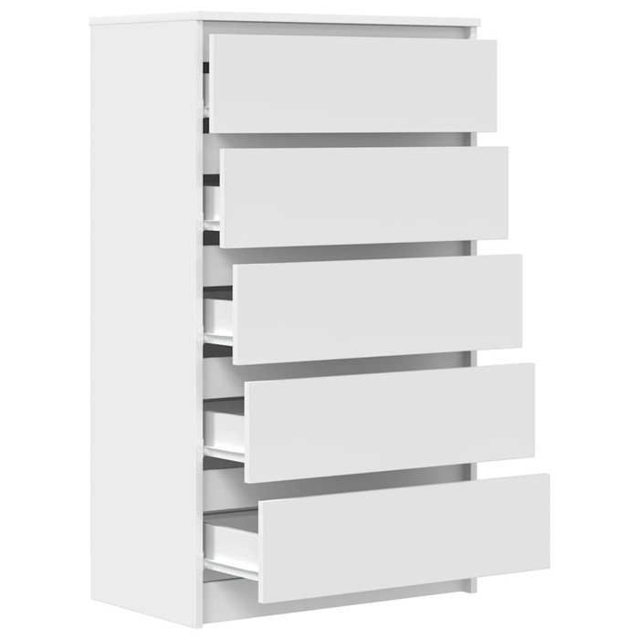 Cassettiera/Armadio da camera da letto - Mango - Bianco 60x36x103 cm - Legno ingegnerizzato M179