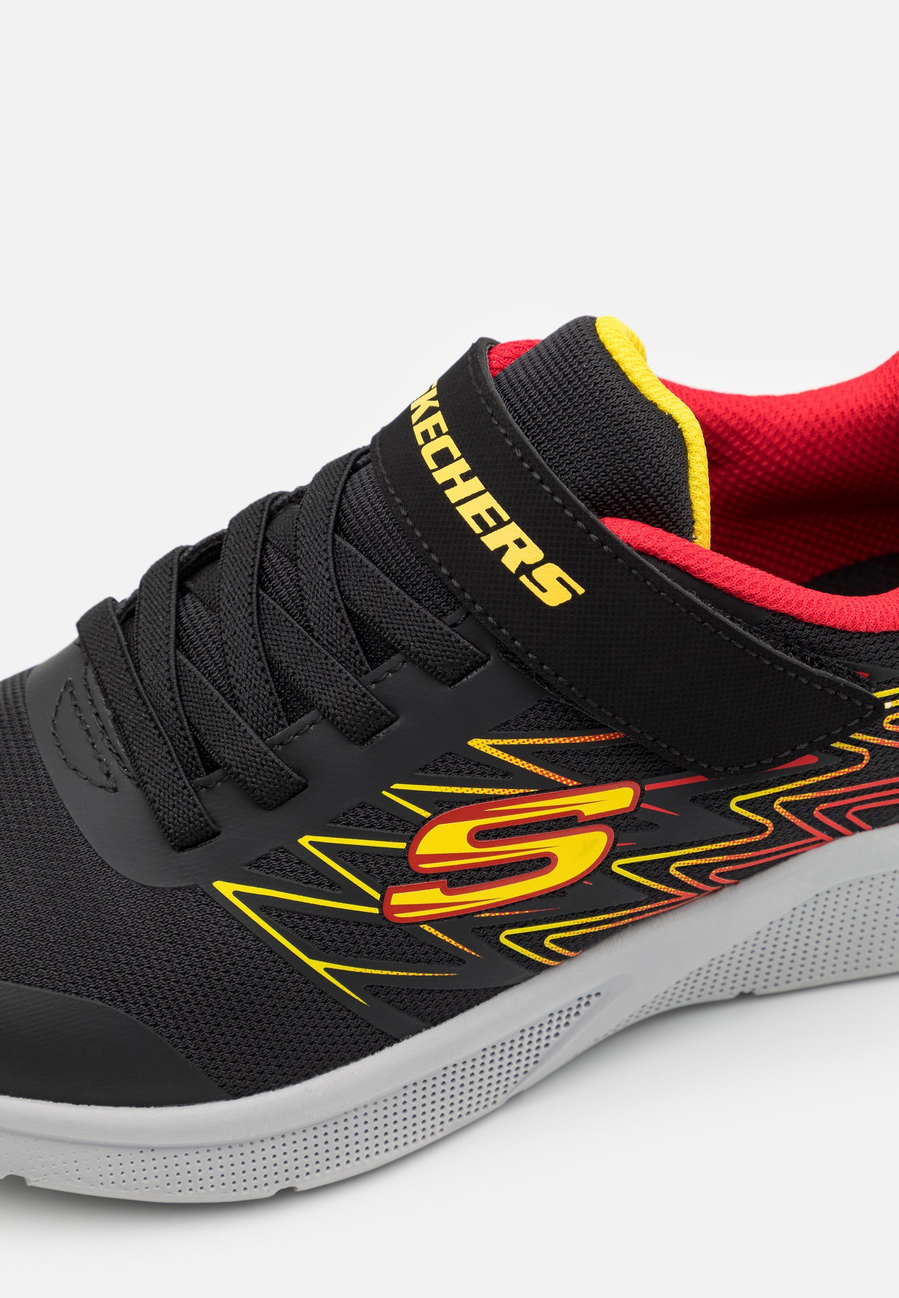 Skechers MICROSPEC - Sneakers - zwart/rood/geel