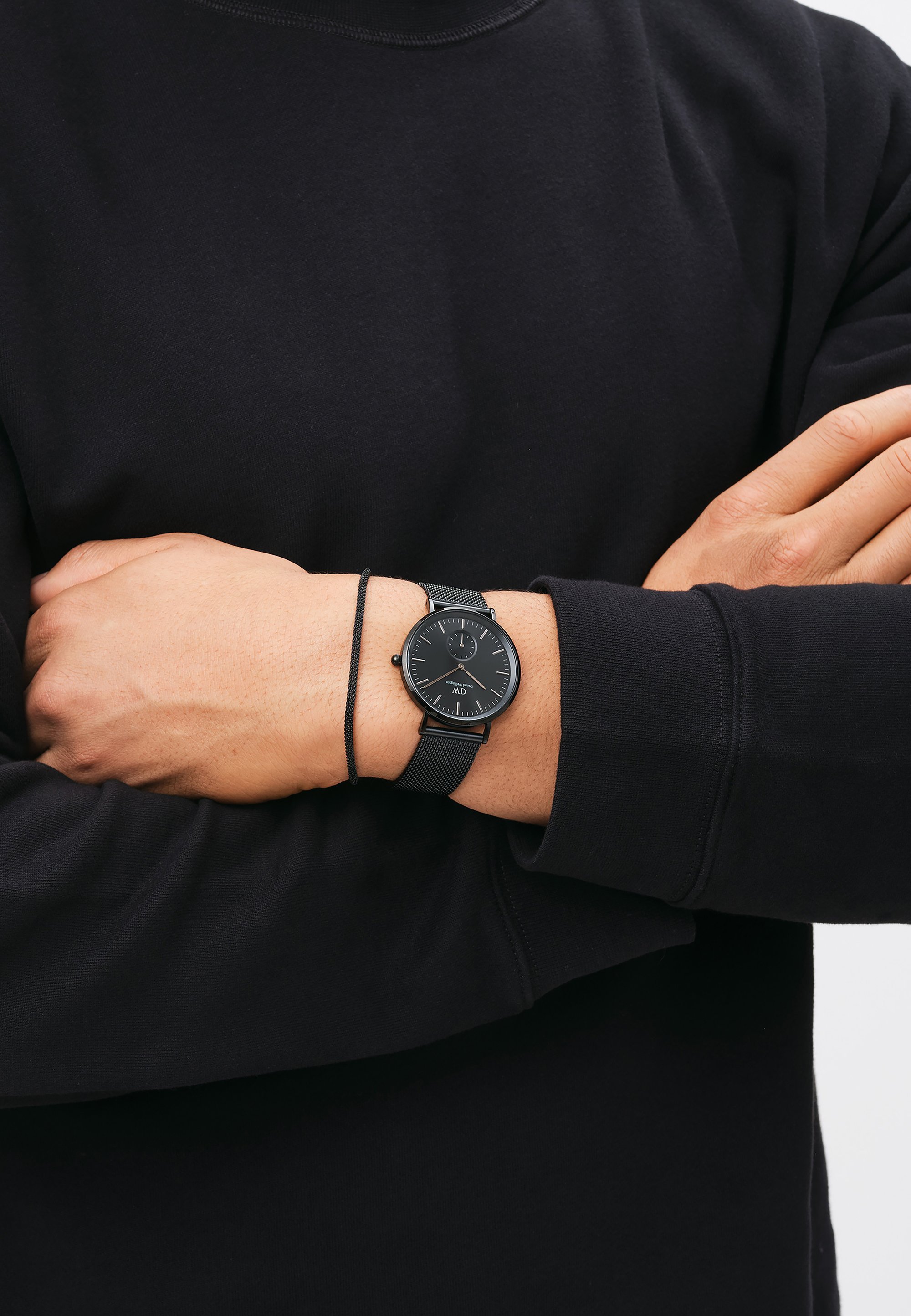 Daniel Wellington MULTI-EYE ASHFIELD - Kronográf karóra - fekete
