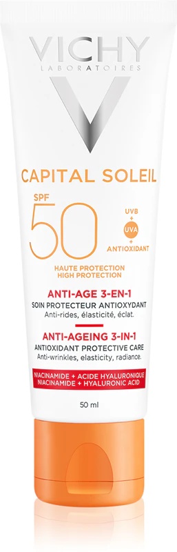 Vichy Capital Soleil krema proti staranju SPF 50
