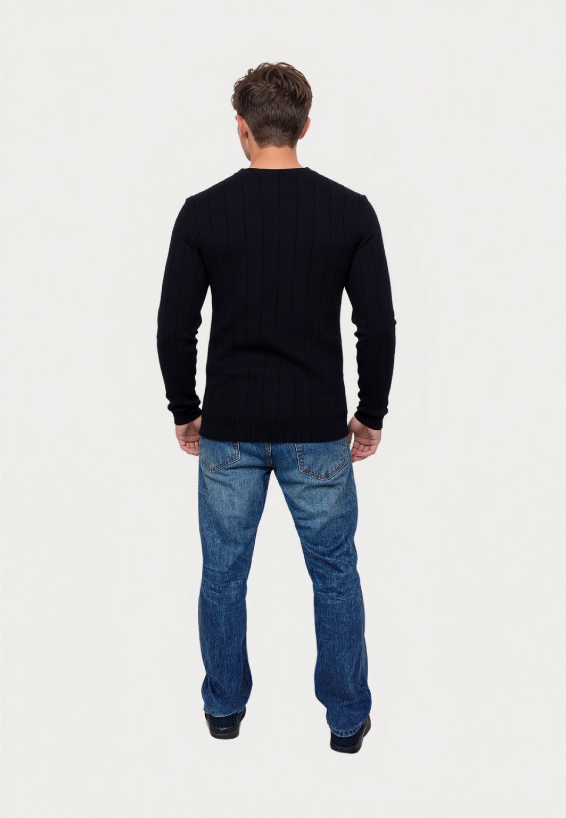 Pull col V US Polo Assn. - noir