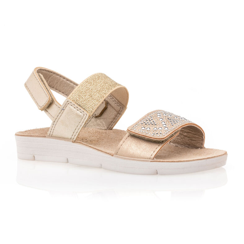 Sandalias amarillas para niña / Zapatos de punta abierta