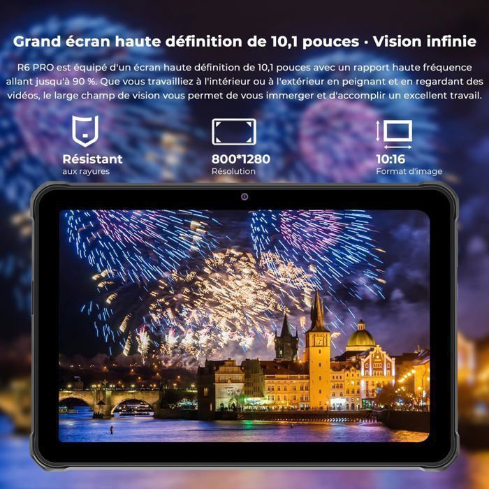 Tablet inquebrável HOTWAV R6 Pro 16GB+256GB 10.1