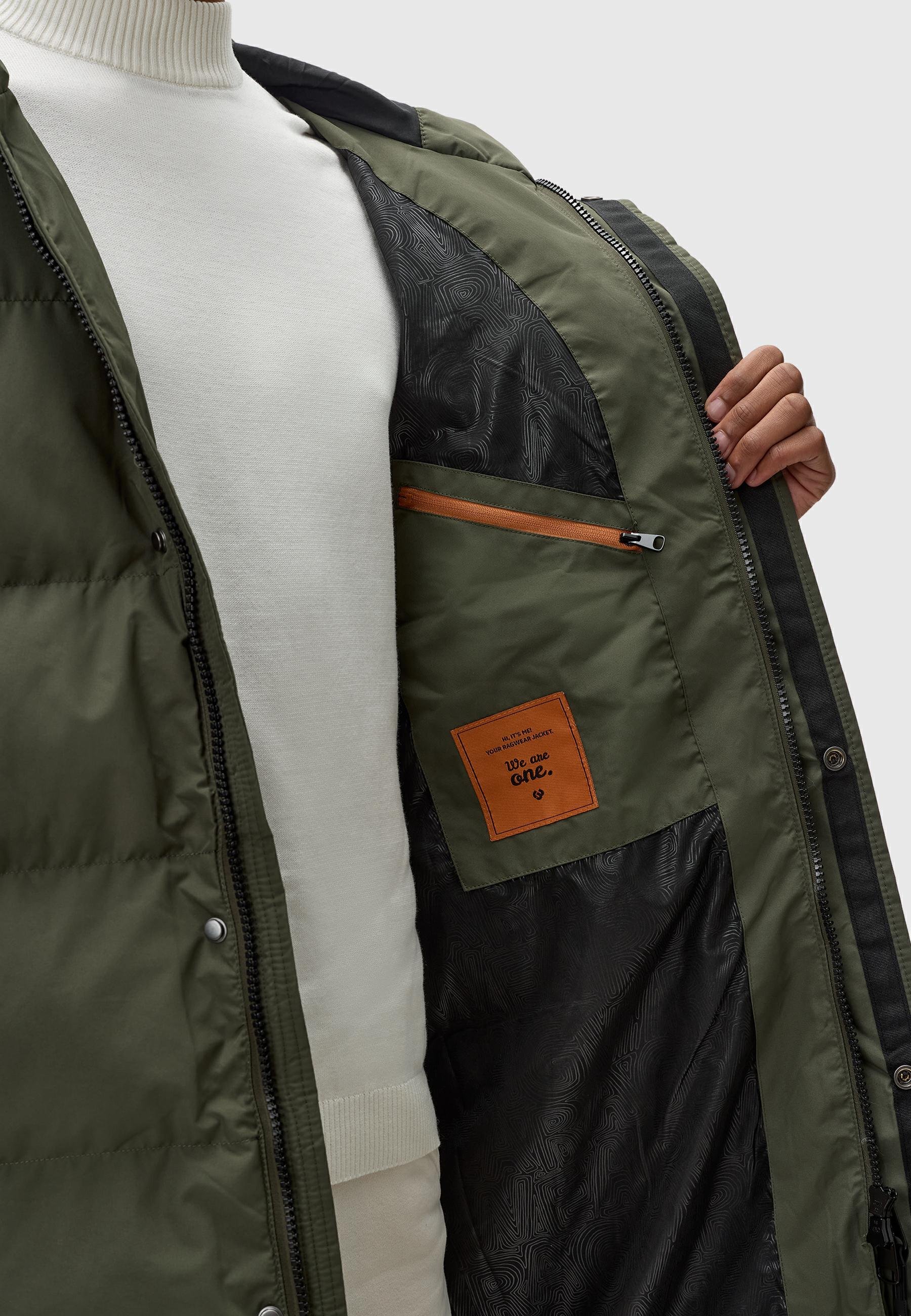 Ragwear NORWDEY - Cappotto invernale - verde oliva scuro