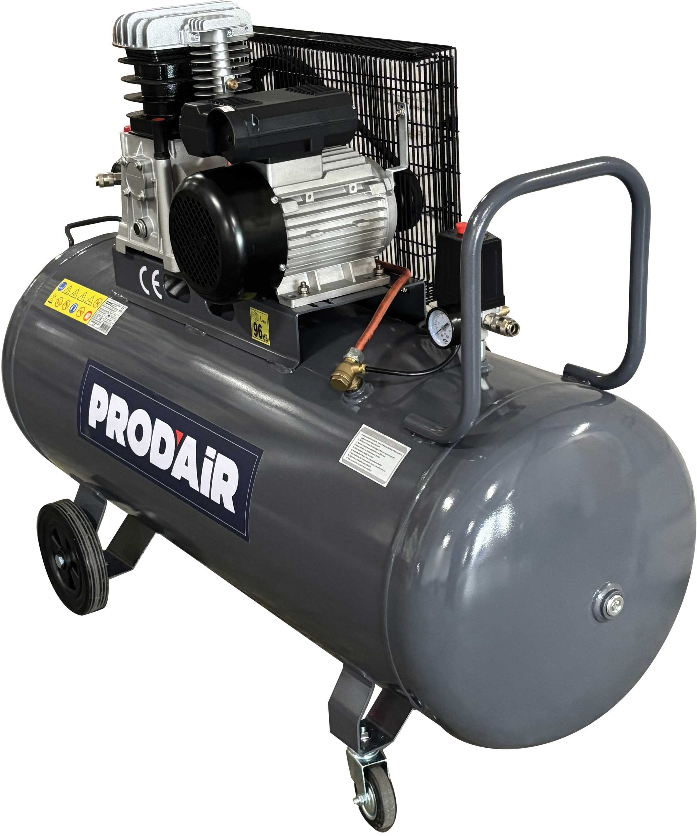 Compressore d'aria orizzontale Domac LD200 - 200L - 2200W - 10 bar - 4 HP