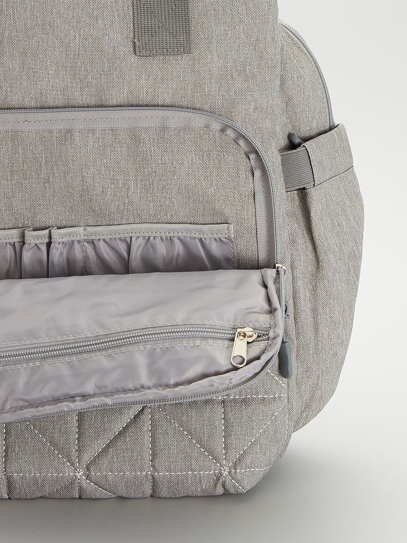 Mochila para fraldas - CINZA