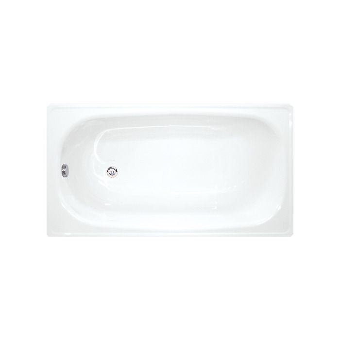 Jika (Groupe Roca) - Riga 130 x 70 cm Baignoire gain de place 150 L en acier émaillé, sans pieds, blanc (H2340300000001)