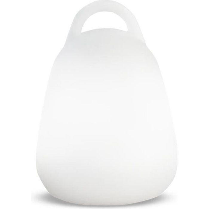 Lámpara de trabajo LED inalámbrica LUMISKY LIBERTY C25 - Resistente al agua y flotante - Altura 24 cm - Blanca y multicolor