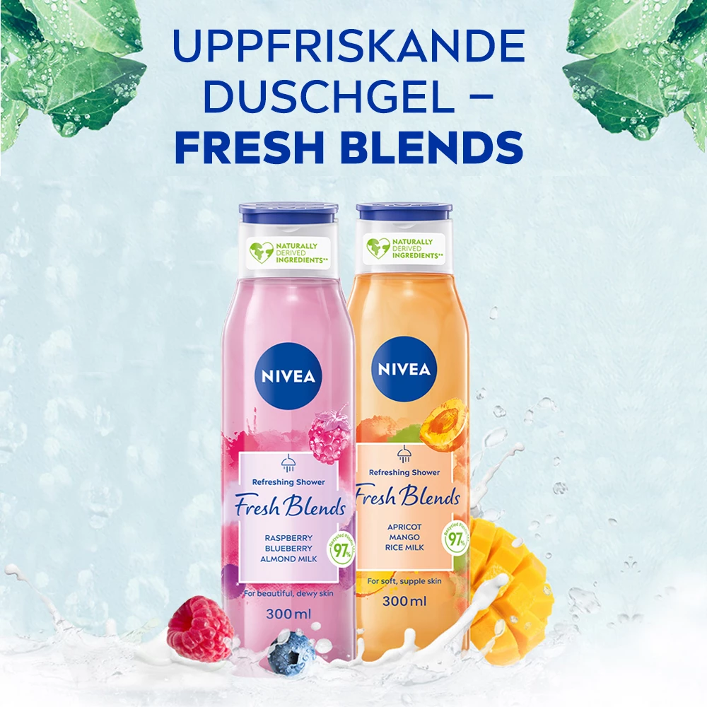 Gel de duș Fresh Blends cu caise 300 ml - NIVEA