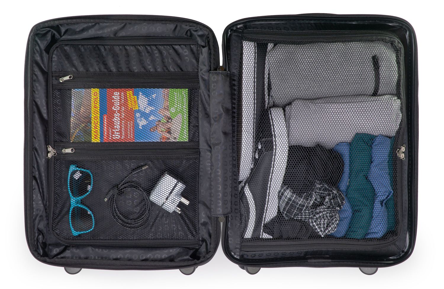 MITTE - handbagage met harde schaal, mat, XXL-uitbreiding, TSA-goedgekeurd, 55 cm, 55 liter