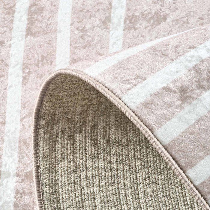 Tapis de salon - NAZAR RUGS - GRÈGE - Beige - Lavable - 120x160 cm