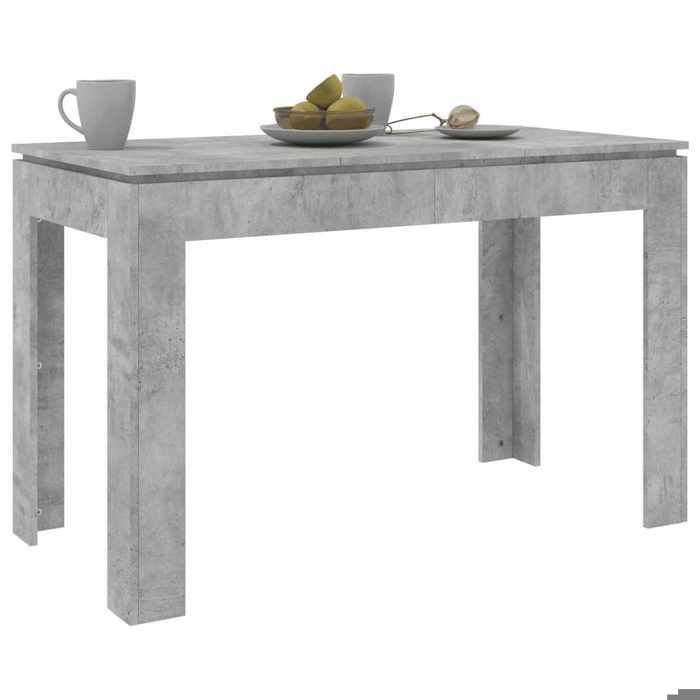 Low price - Living room/kitchen furniture - Dining table only - Concrete grey 120x60x76 cm Engineered wood (476450586836)