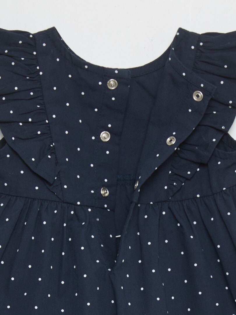 Jurk + onderjurk set - BLAUW