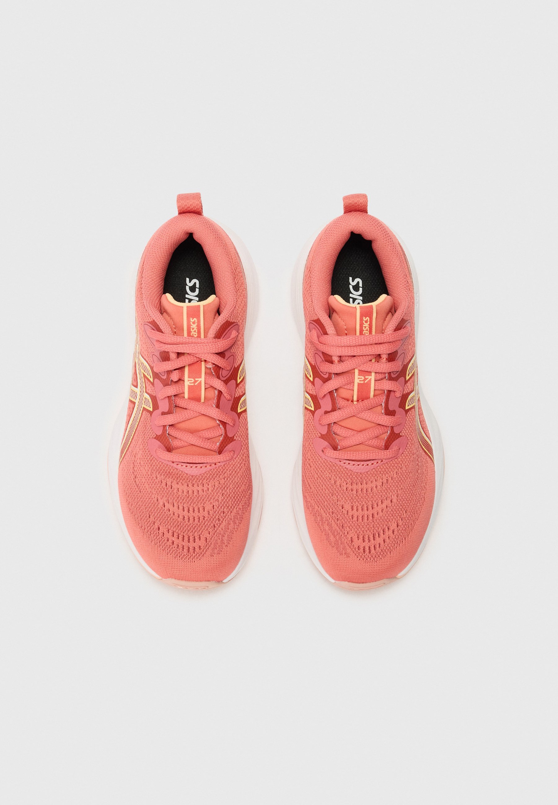 ASICS GEL CUMULUS 27 UNISEX - Cestné bežecké topánky - tmavoružová hlinená/krémová