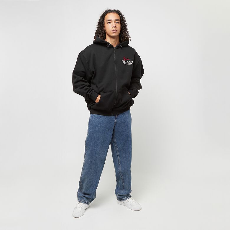 Chest Signature Oversize Full Zip Hoodie