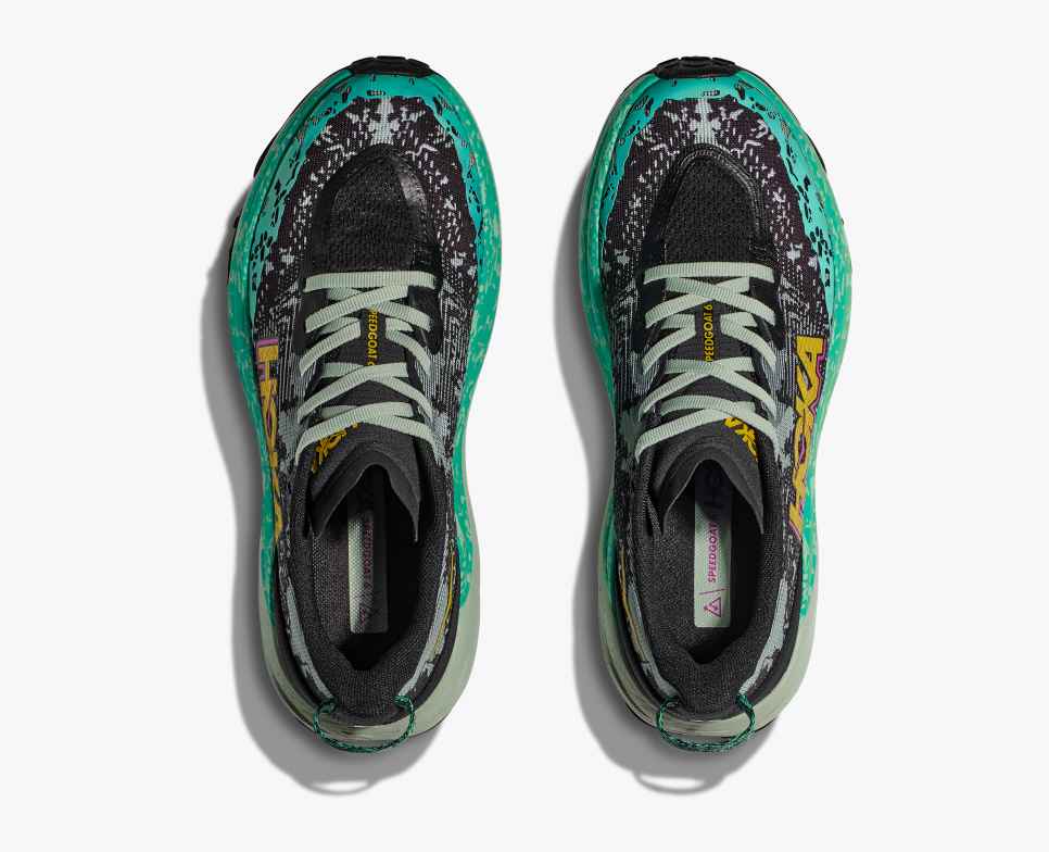 HOKA Speedgoat 6 Negro / Aloe Vera