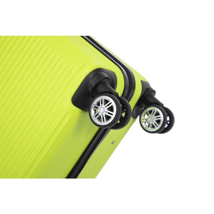 Maleta de cabina 55x35x25cm | Maleta de fin de semana CELIMS | ABS | Cerradura | 4 ruedas giratorias de 360° | Verde manzana