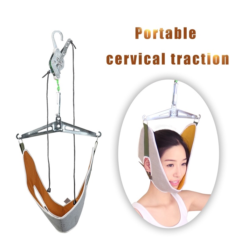 Neck Massager Cervical Traction Device Kit Neck Back Stretcher Adjustment Chiropractic Back Head Massager relaxation