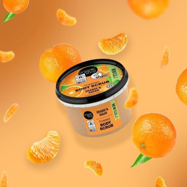 Bio-Körperpeeling Orange & Zucker, 250 ml