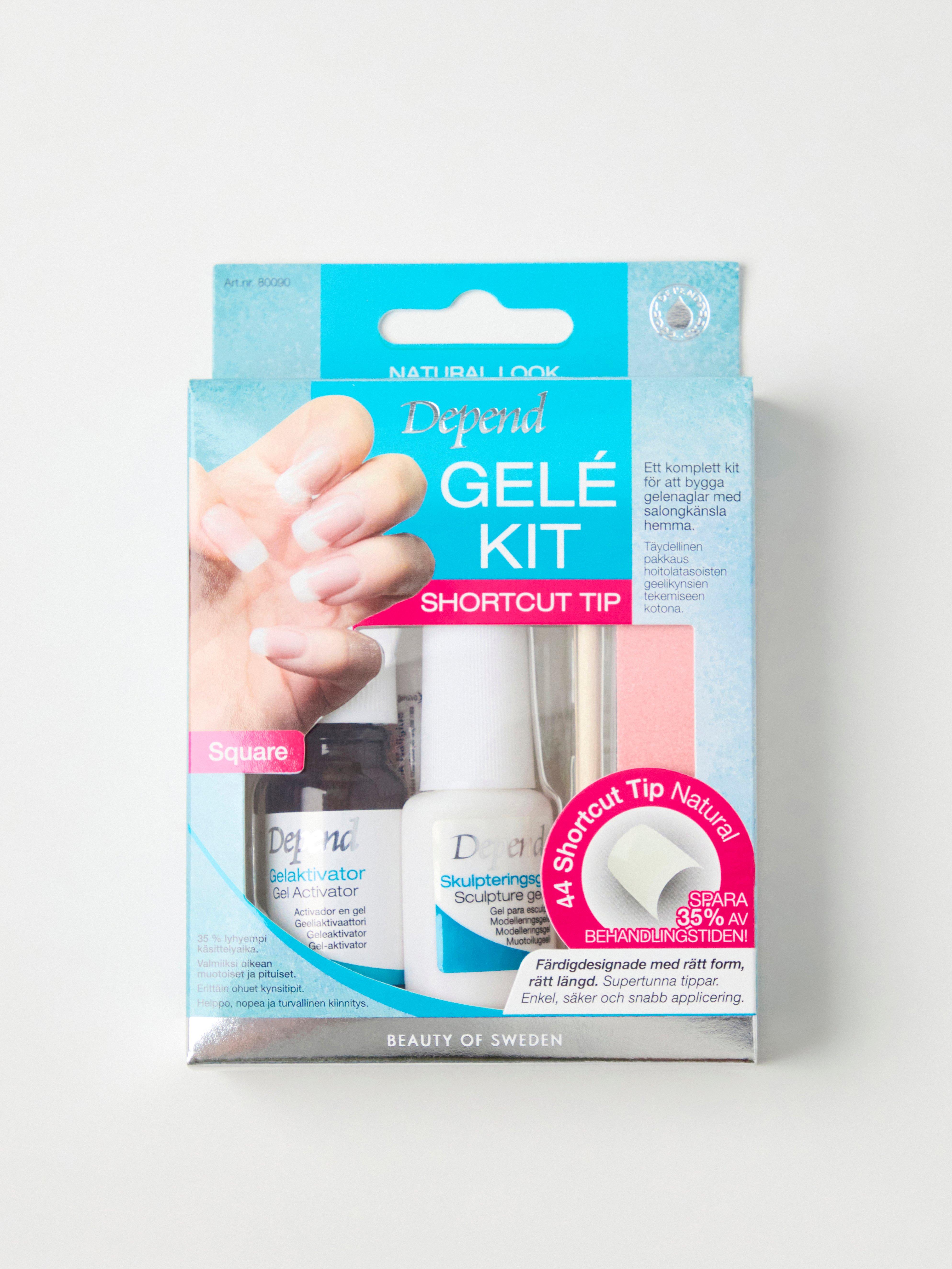 Depend Gelekit French/Natural Look Zkratka Tip Bez barvy