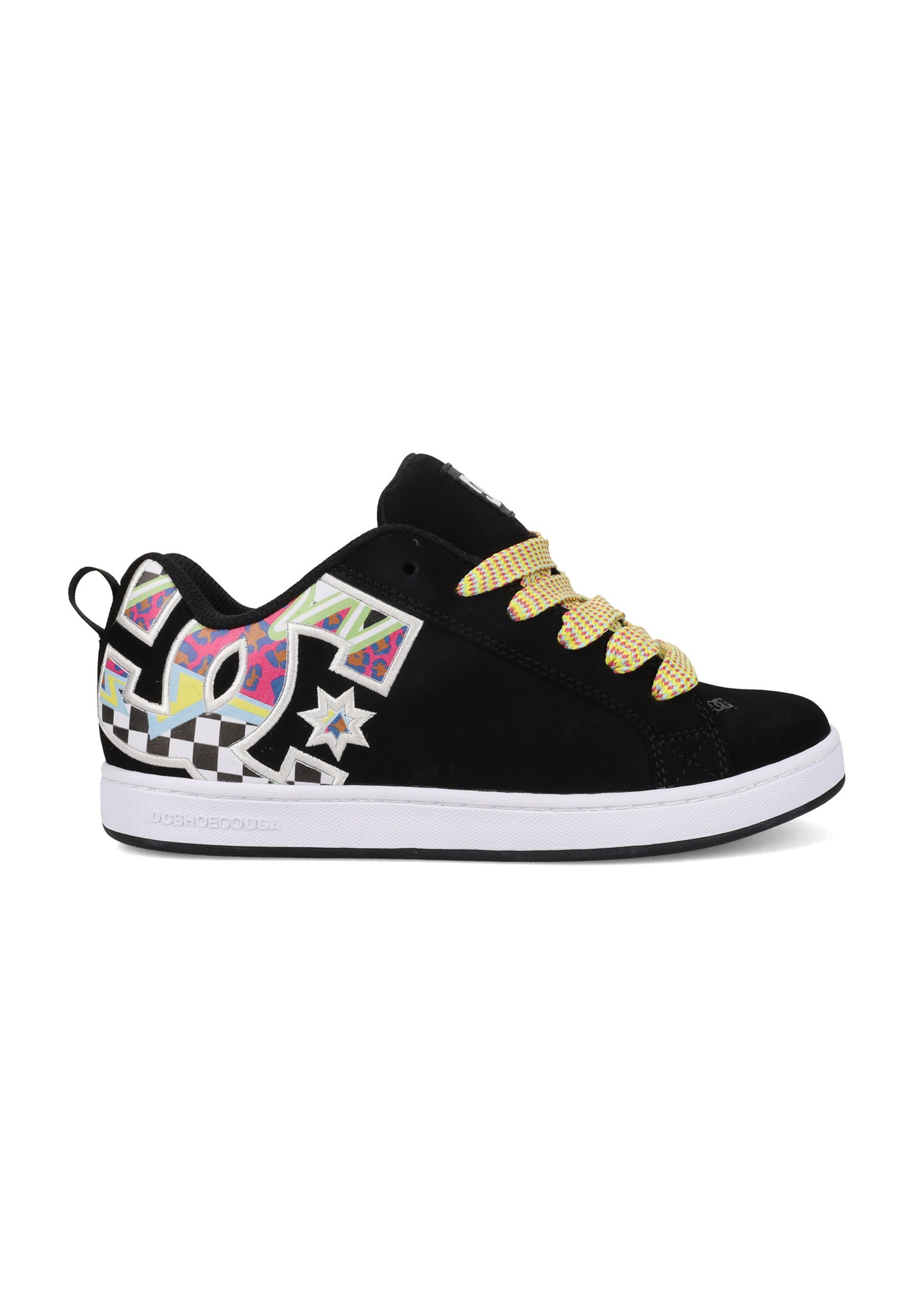 DC Shoes COURT GRAFFIKE - Scarpe da ginnastica - nero multi bianco