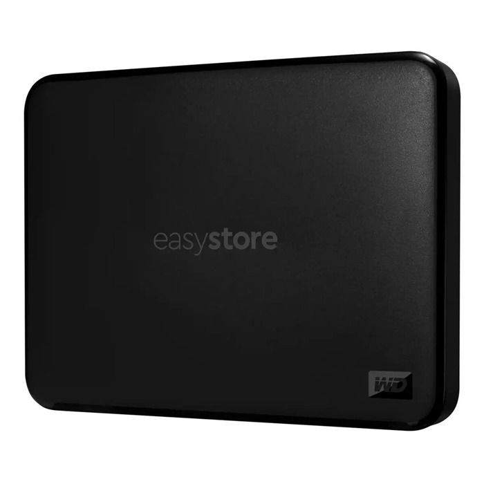 Disco rígido externo portátil WD Easystore de 6 TB, preto.