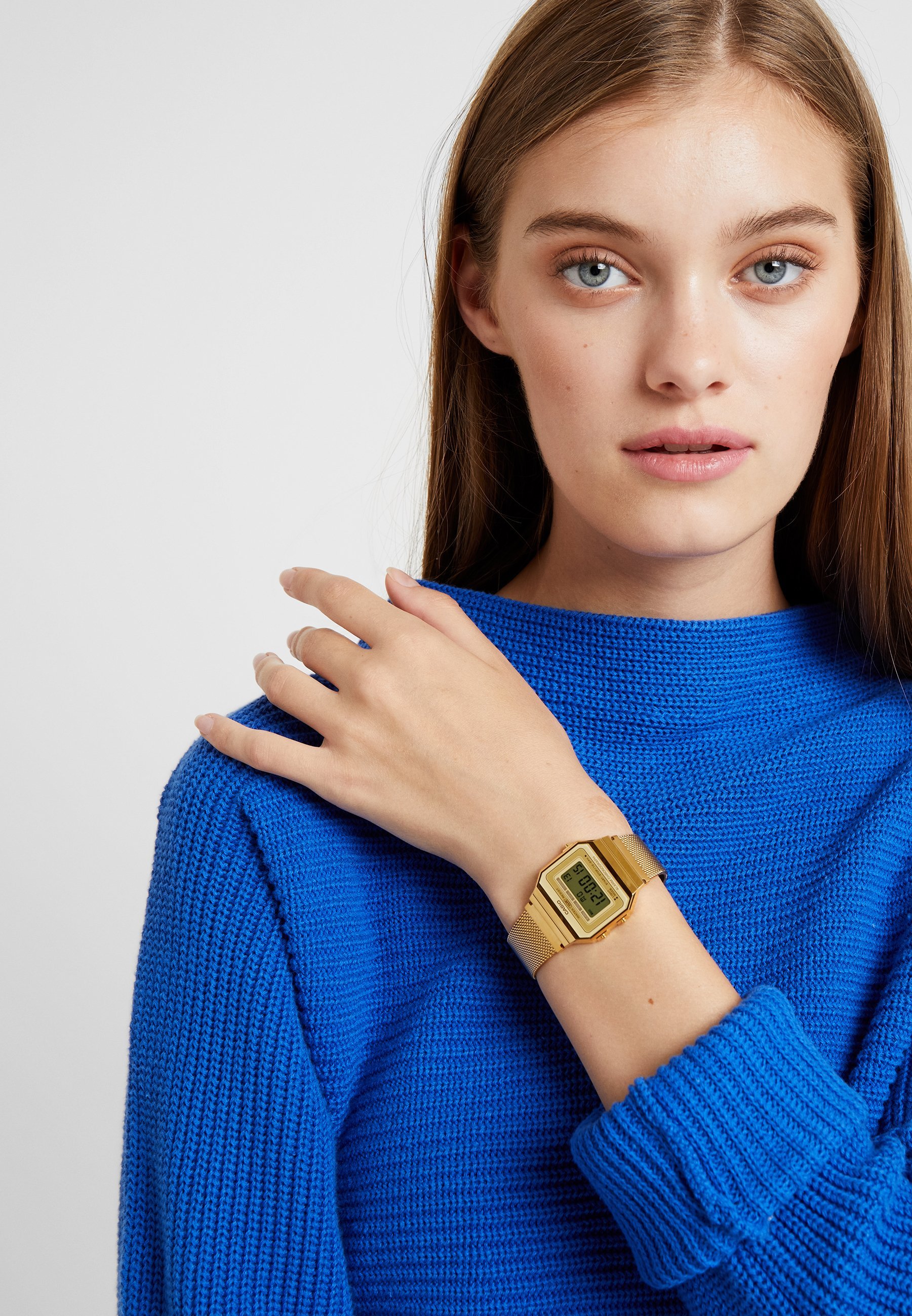 Zegarek cyfrowy Casio - kolor złoty