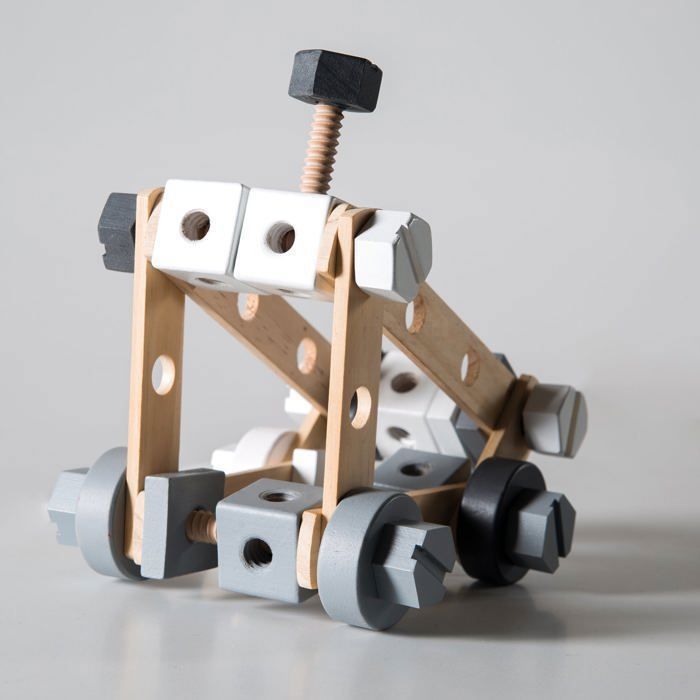 Jeu de Construction en Bois - ROBA - 48 Pièces - Boîte à Outils - A Partir de 3 Ans
