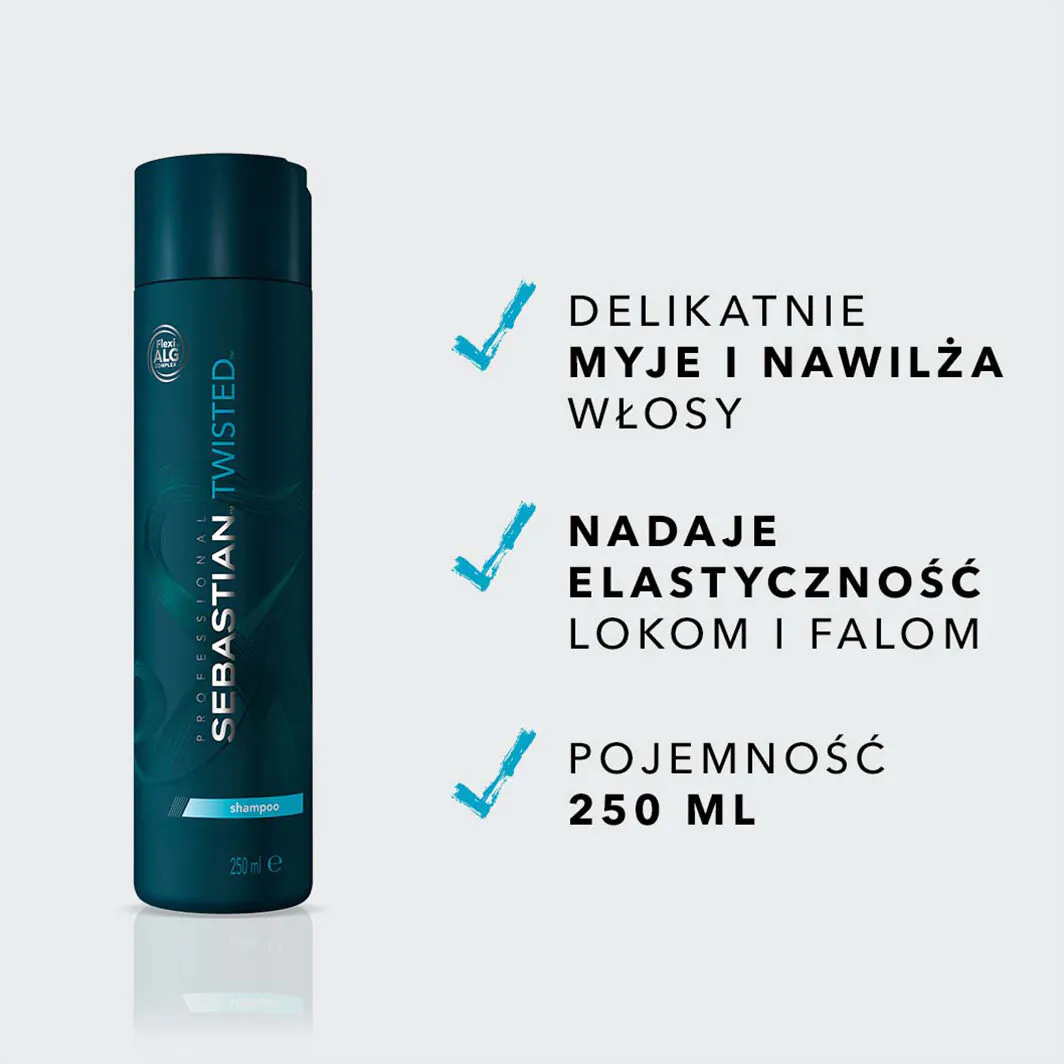 Sebastian Twisted Elastic Szampon do włosów kręconych 250 ml