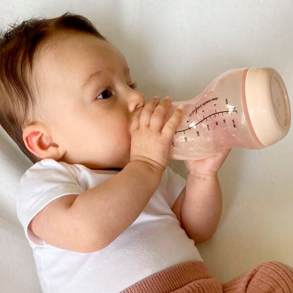 Difrax Natural Anti-Colic S-steklenička roza, 170 ml