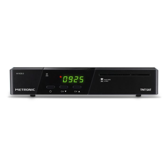 Metronic 441639 TNTSAT satelliet HD PVR-ready decoder - Gratis digitale terrestrische televisie (TNT) - Astra satellietschotel - Inclusief TNTSAT-kaart - TV-recorder
