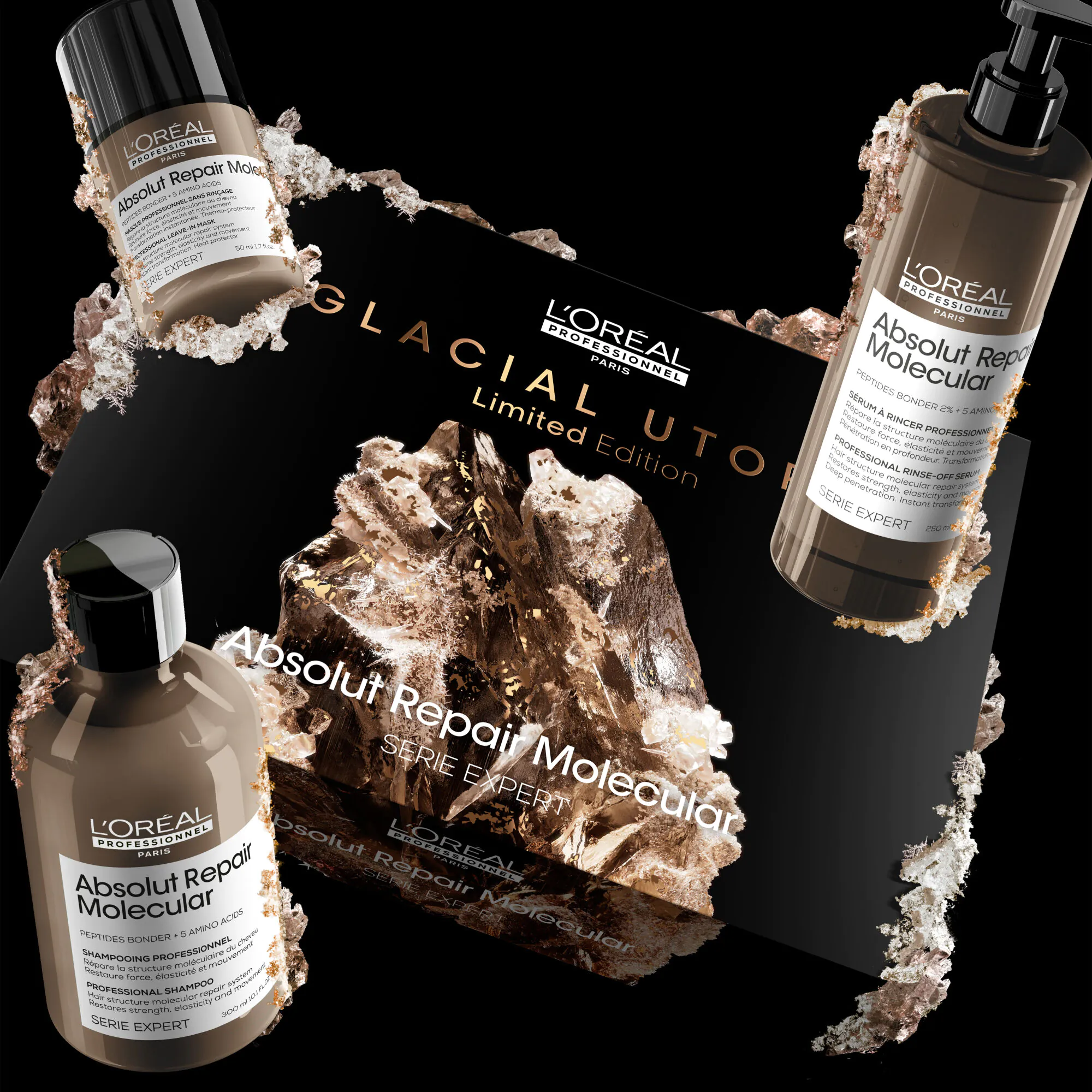 Loreal Professionnel Ar Molecular Trio zestaw - Szampon + Serum + Maska